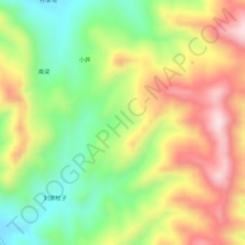狼窝地形图、海拔、地势