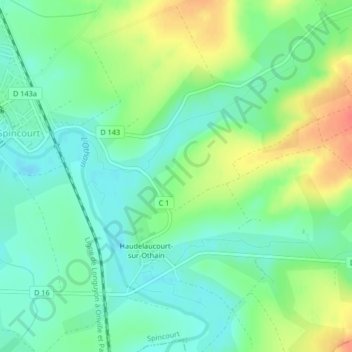La croix地形图、海拔、地势