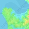 Le Lienne地形图、海拔、地势