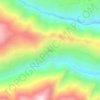扎贡地形图、海拔、地势