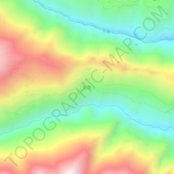 扎贡地形图、海拔、地势