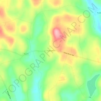 Cascade地形图、海拔、地势