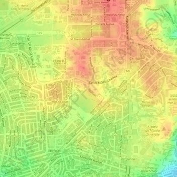 Purok Aguinaldo地形图、海拔、地势