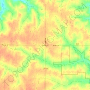 Lebanon地形图、海拔、地势