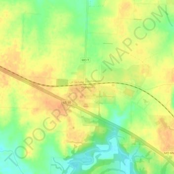 Dresden地形图、海拔、地势