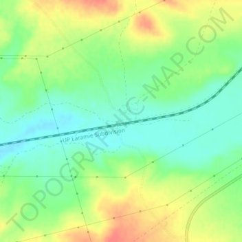 Walcott地形图、海拔、地势