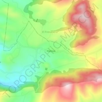 Diximoxi地形图、海拔、地势