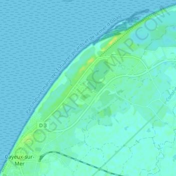 Brighton地形图、海拔、地势