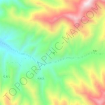 一路地形图、海拔、地势
