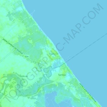 Mabilo地形图、海拔、地势