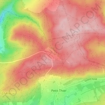 Mont-le-Soie地形图、海拔、地势