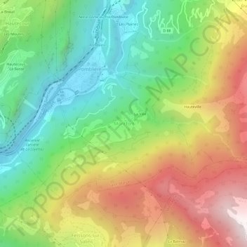 Montfort地形图、海拔、地势