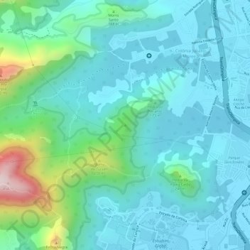 Pico do Urubu地形图、海拔、地势