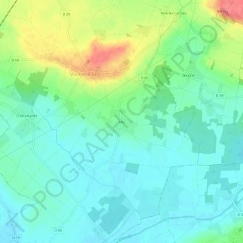 Silly地形图、海拔、地势