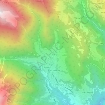 Lanza地形图、海拔、地势