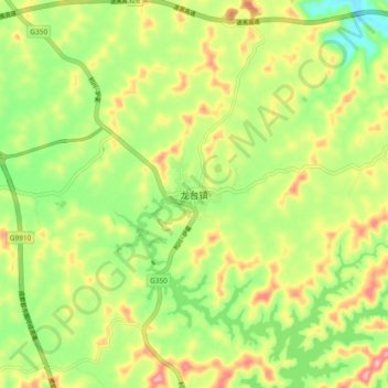 龙台镇地形图、海拔、地势