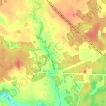 Косово地形图、海拔、地势