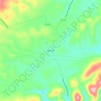 Rye Cove地形图、海拔、地势