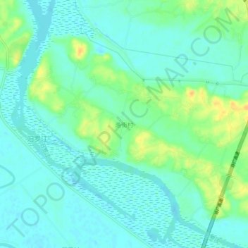 渔街村地形图、海拔、地势