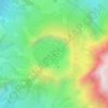 Gunung Ijen地形图、海拔、地势
