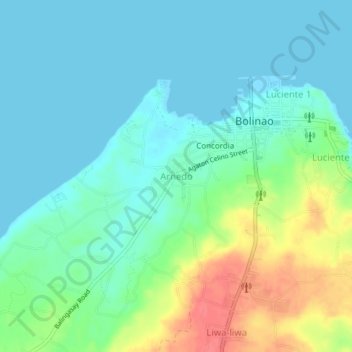 Arnedo地形图、海拔、地势