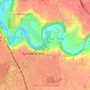 Le Clos Lucas地形图、海拔、地势