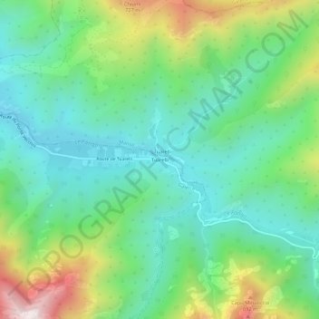 Tuarelli地形图、海拔、地势