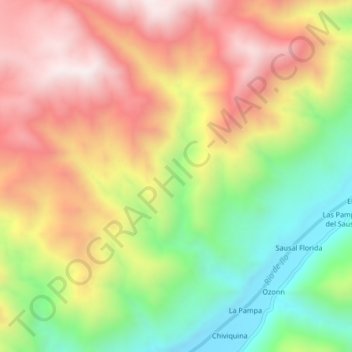Provincia de Ilo地形图、海拔、地势