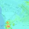 도두리地形图、海拔、地势