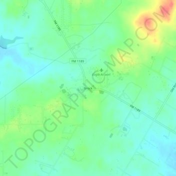 Brock地形图、海拔、地势