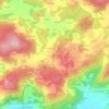 Corveira地形图、海拔、地势