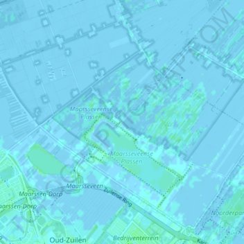 Molenpolder地形图、海拔、地势