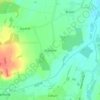 Stanford地形图、海拔、地势