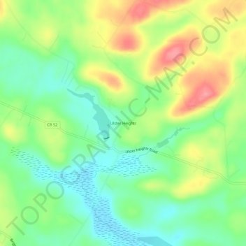 Ulster Heights地形图、海拔、地势