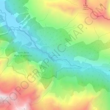 Grange Clotés地形图、海拔、地势