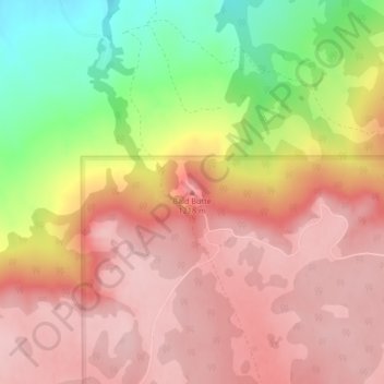 Bald Butte地形图、海拔、地势