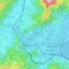 營盤下地形图、海拔、地势