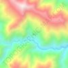 西让地形图、海拔、地势