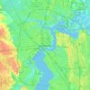 Jacksonville地形图、海拔、地势