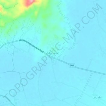 Maparat地形图、海拔、地势