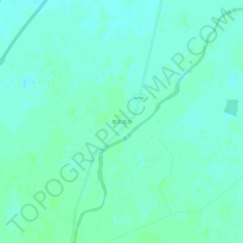 策克嘎查地形图、海拔、地势