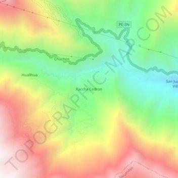 Raccha Cedron地形图、海拔、地势