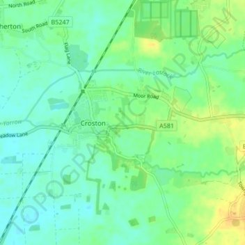 Cock Robin地形图、海拔、地势