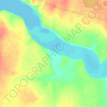Savonoski地形图、海拔、地势