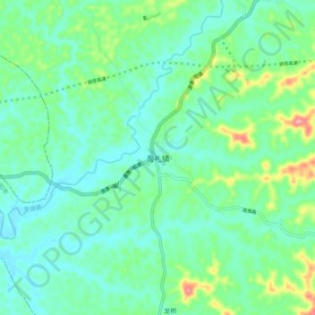 周礼镇地形图、海拔、地势