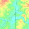 Fulton地形图、海拔、地势