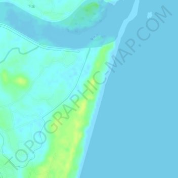 海南陵水海洋主题公园 - Li'an Ocean Harbor Theme Park地形图、海拔、地势