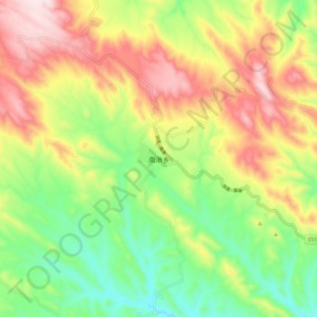 南湫乡地形图、海拔、地势