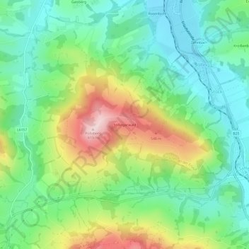 Söllingerwald地形图、海拔、地势