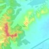 华盖山地形图、海拔、地势
